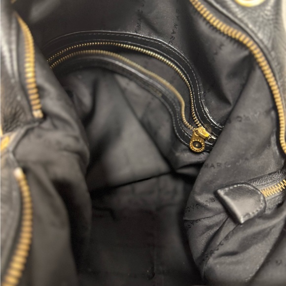 Marc by Marc Jacobs Too Hot Black Pebbled Leather Satchel Crossbody Bag - Picture 14 of 15